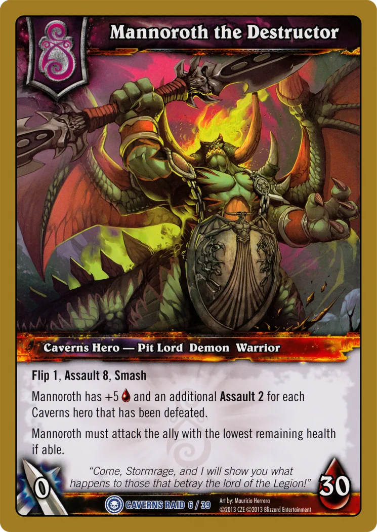 Card scan: Mannoroth the Destructor