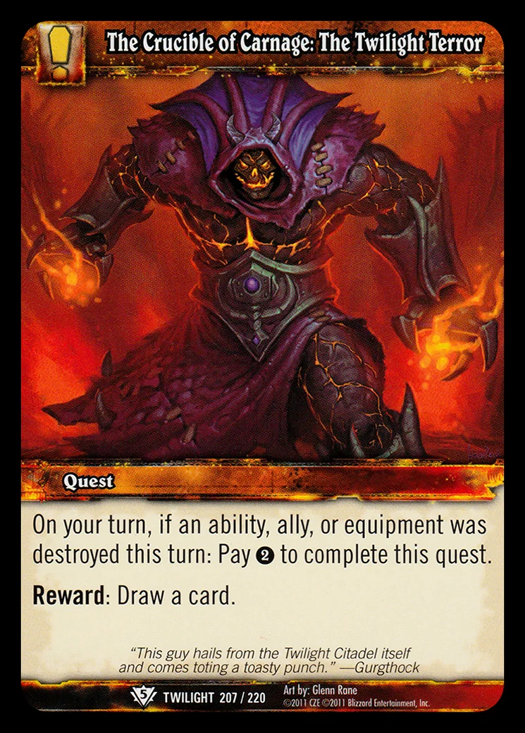 Card scan: The Crucible of Carnage: The Twilight Terror