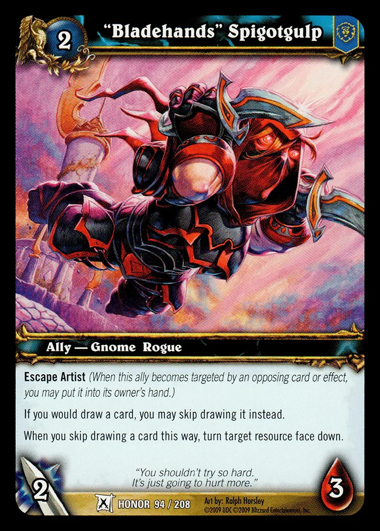 Card scan: "Bladehands" Spigotgulp
