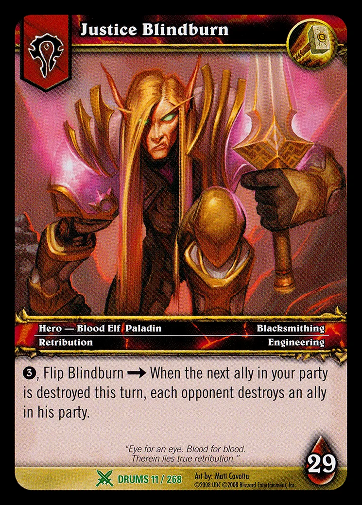 Card scan: Justice Blindburn