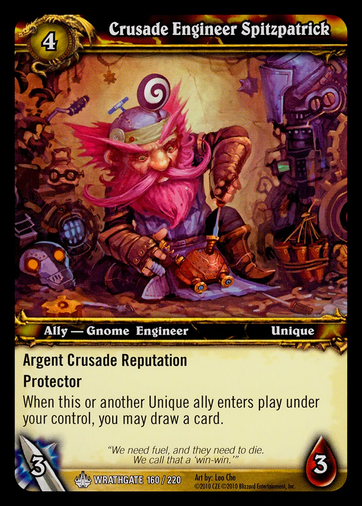 Card scan: Crusade Engineer Spitzpatrick