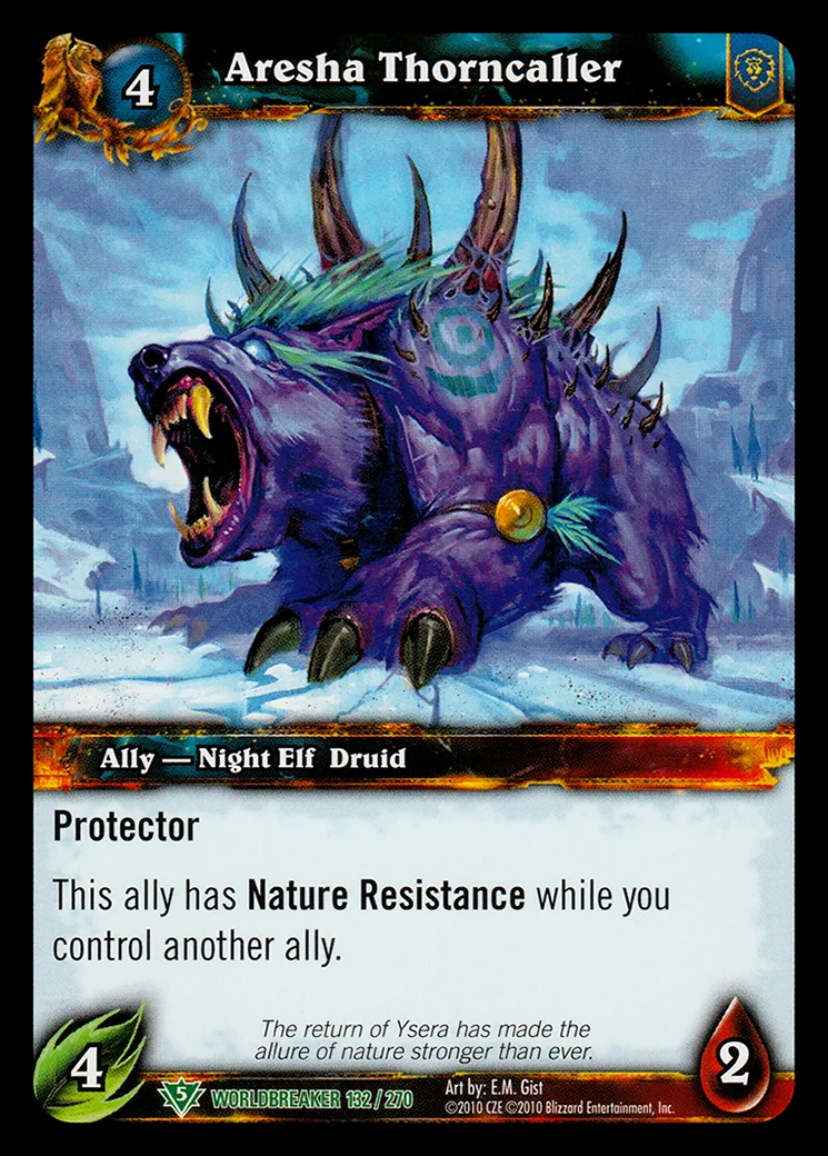 Card scan: Aresha Thorncaller