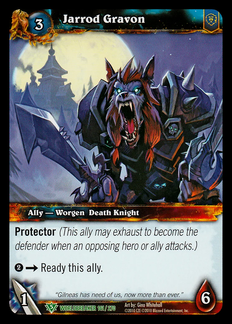 Card scan: Jarrod Gravon