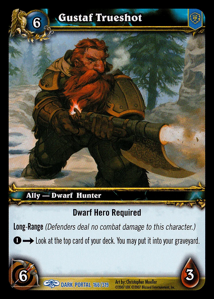 Card scan: Gustaf Trueshot
