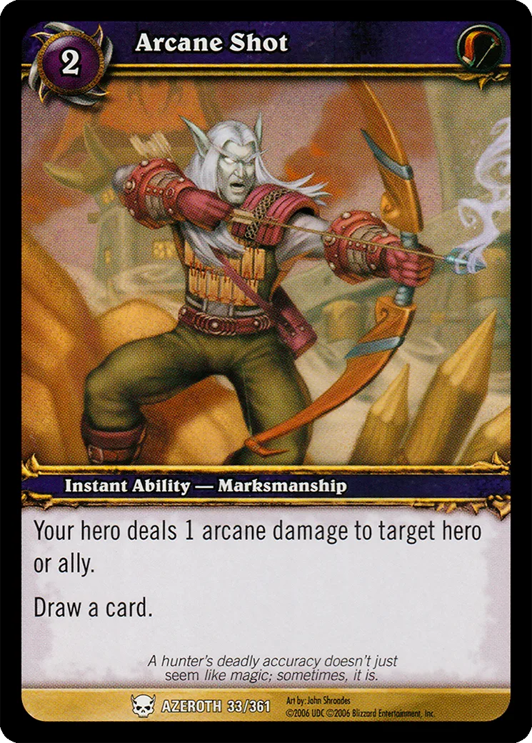 Card scan: Arcane Shot