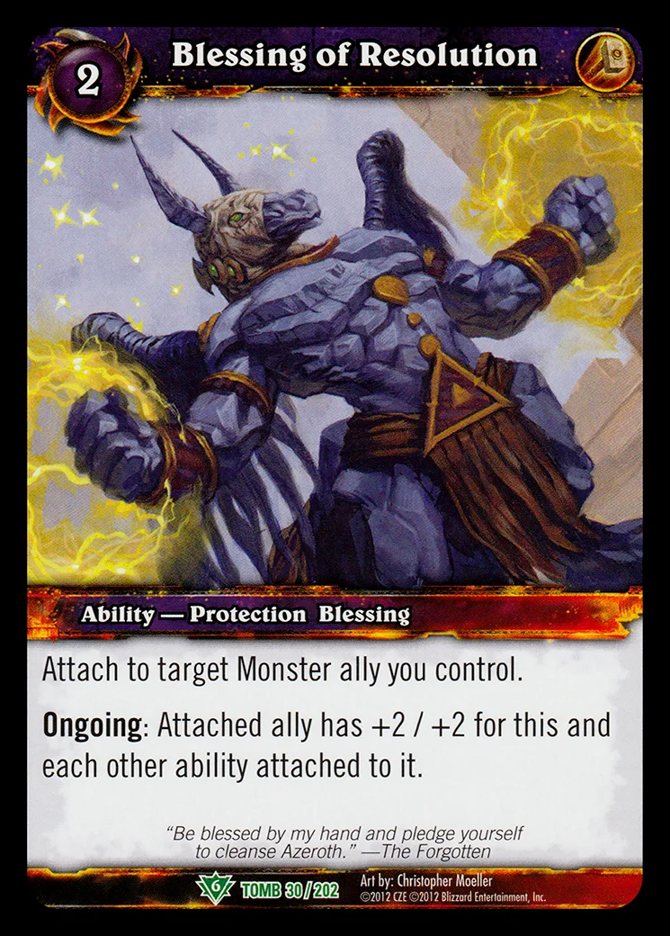 Card scan: Blessing of Resolution