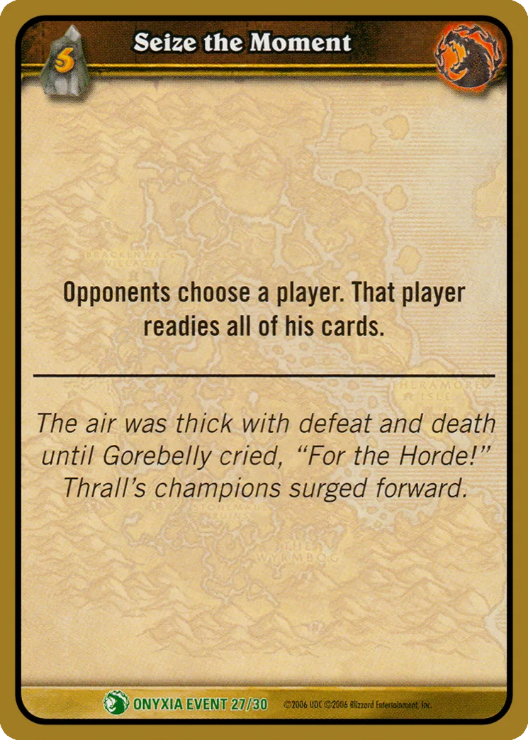 Card scan: Seize the Moment