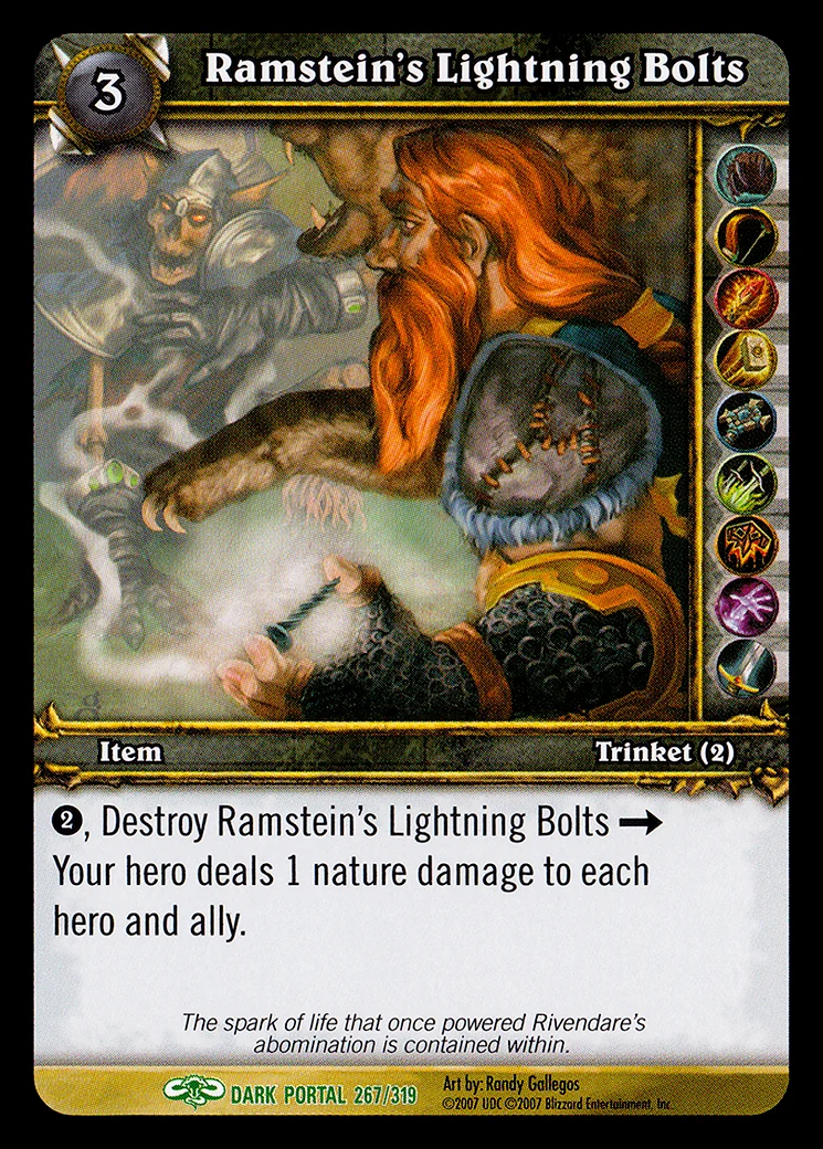 Card scan: Ramstein's Lightning Bolts