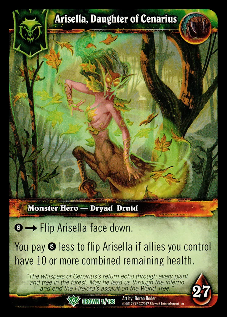 Card scan: Arisella, Daughter of Cenarius