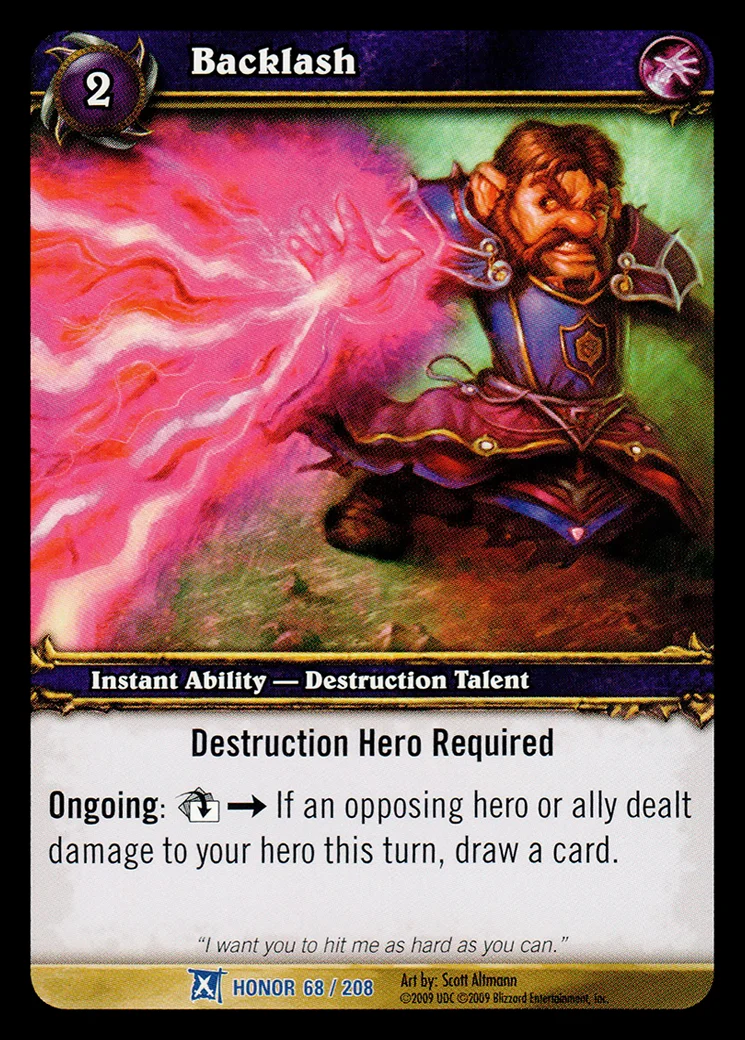 Card scan: Backlash