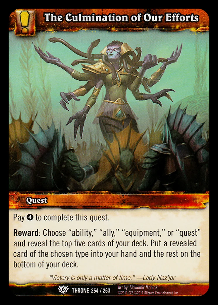 Card scan: The Culmination of Our Efforts