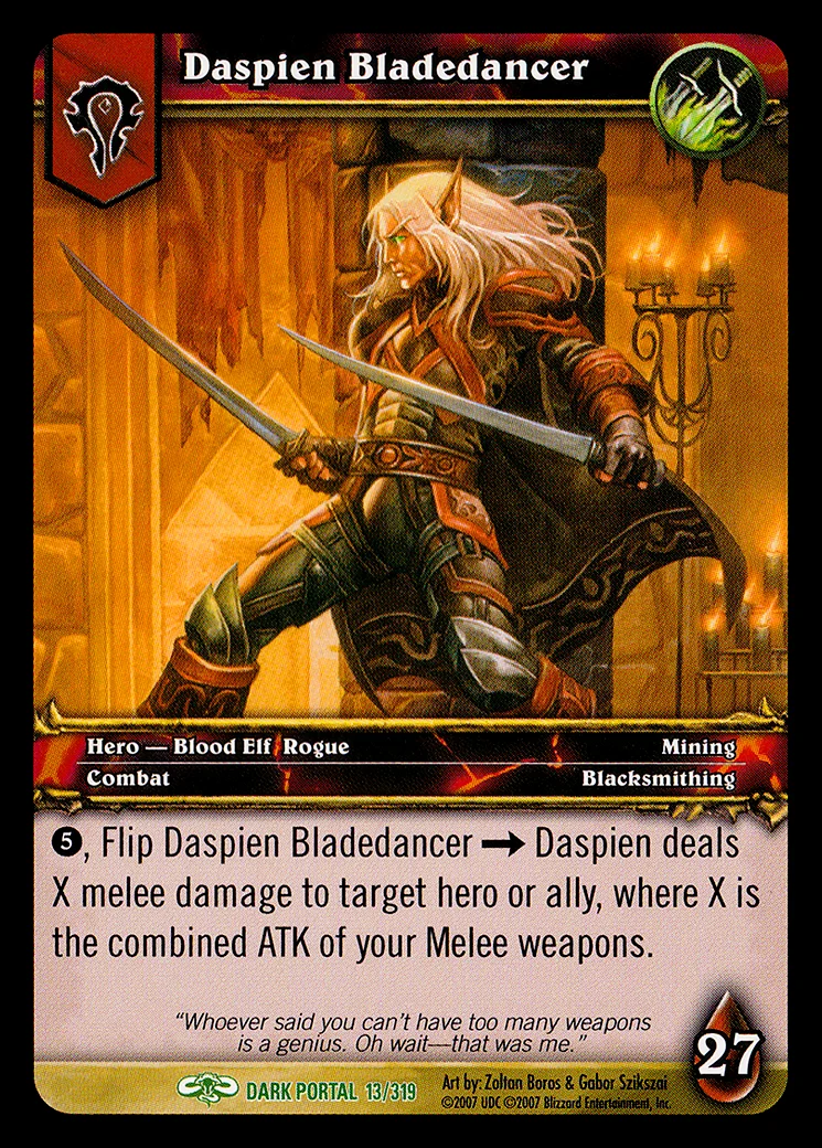 Card scan: Daspien Bladedancer