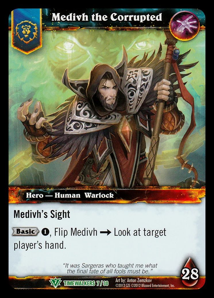 Card scan: Medivh the Corrupted