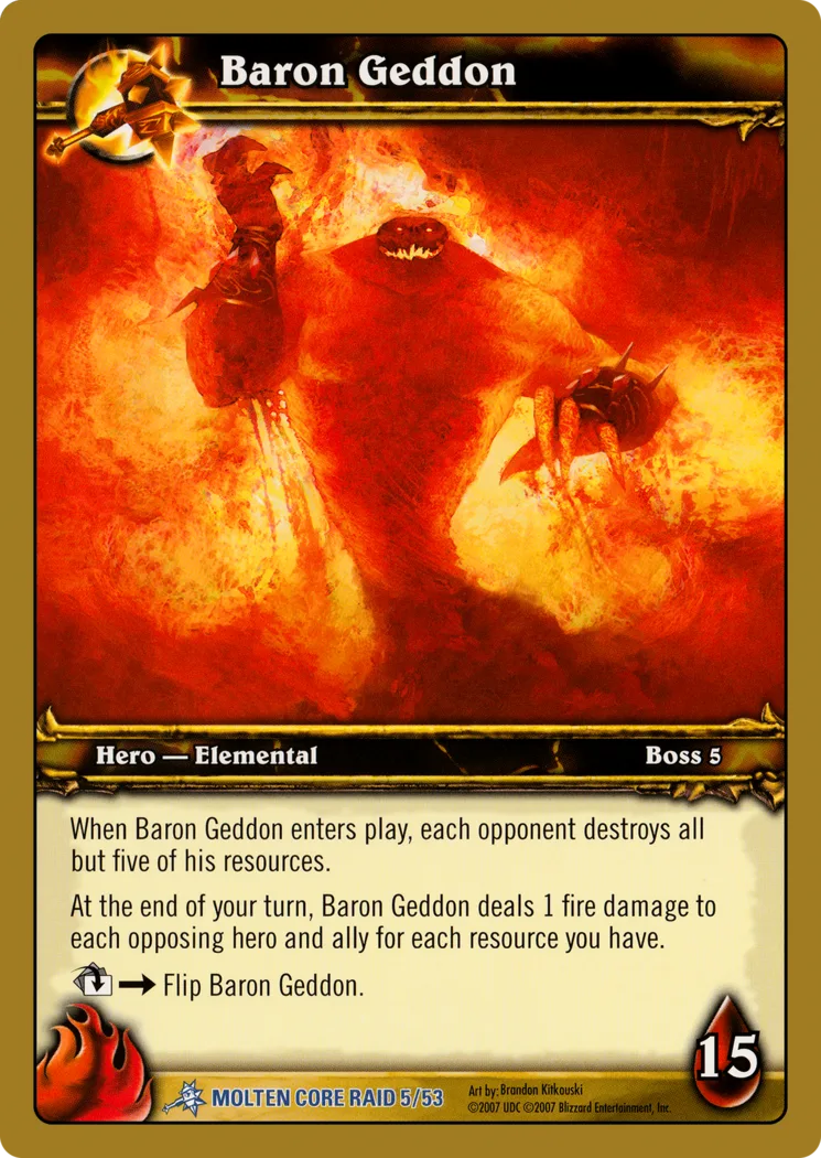 Card scan: Baron Geddon