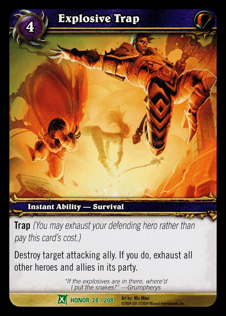 Card scan: Explosive Trap