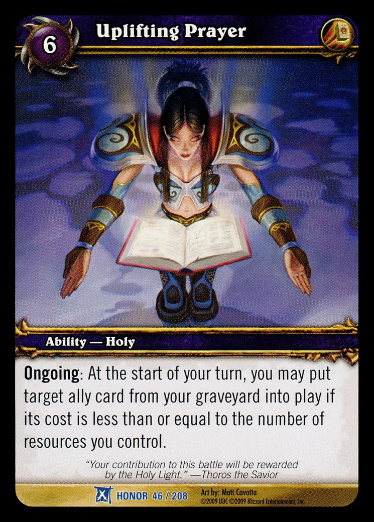 Card scan: Uplifting Prayer