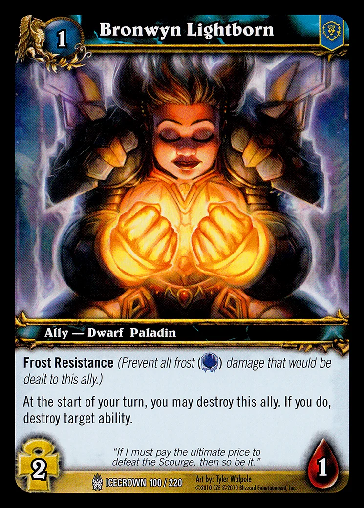 Card scan: Bronwyn Lightborn