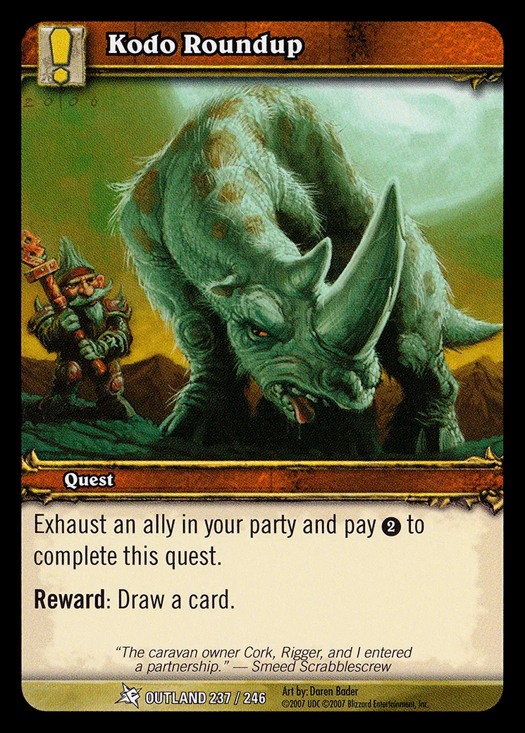 Card scan: Kodo Roundup