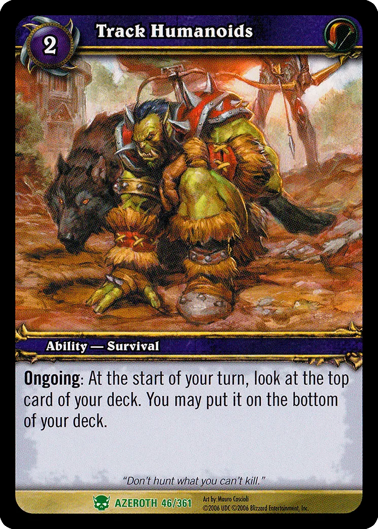 Card scan: Track Humanoids