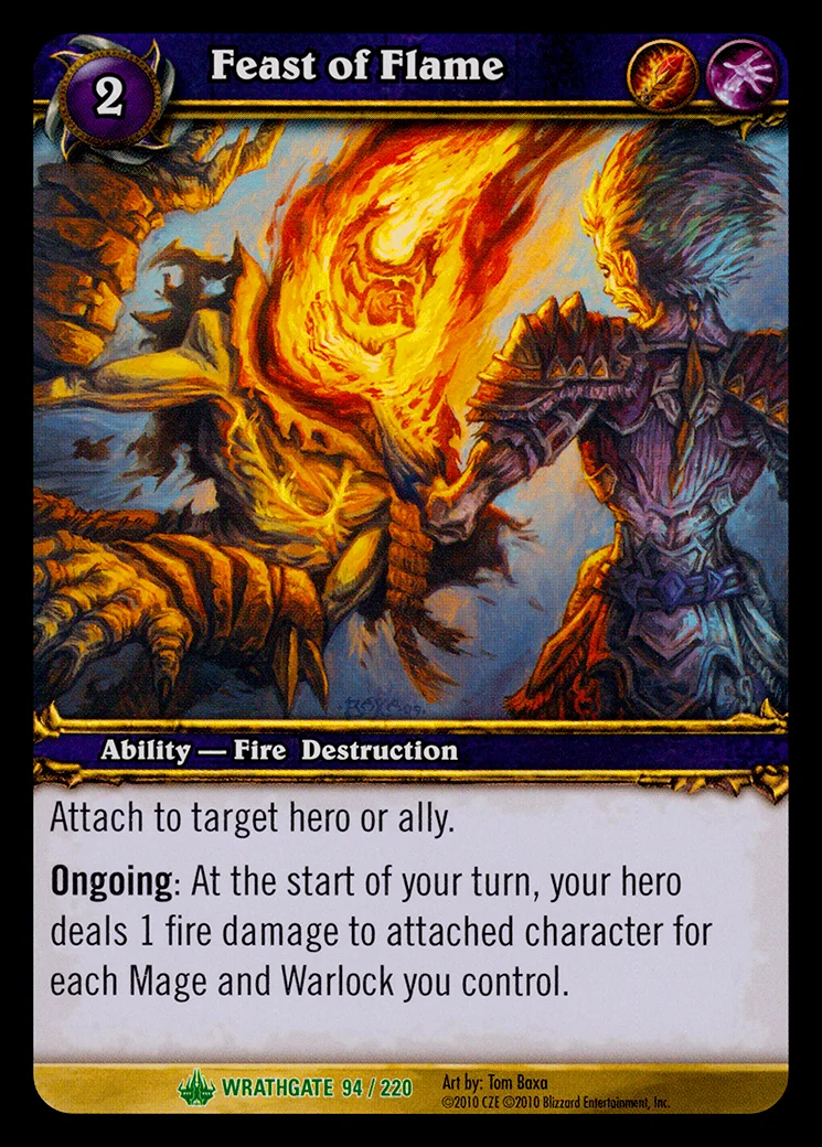 Card scan: Feast of Flame