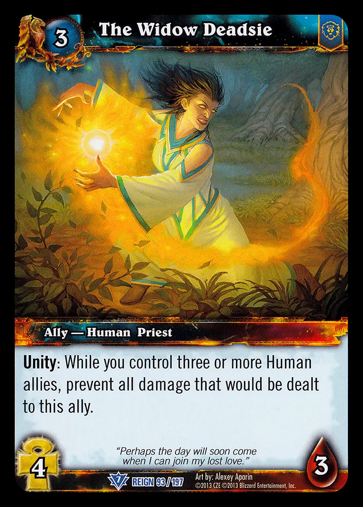 Card scan: The Widow Deadsie