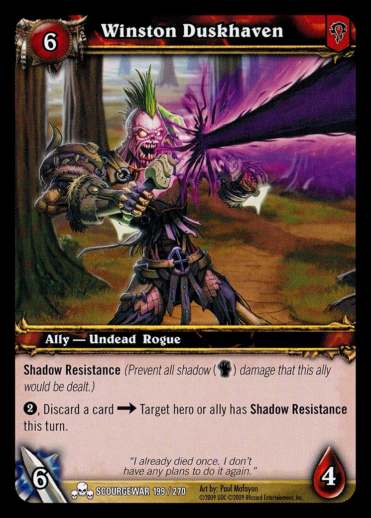 Card scan: Winston Duskhaven