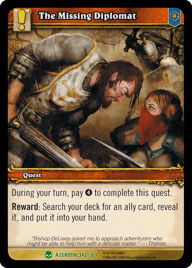 Card scan: The Missing Diplomat