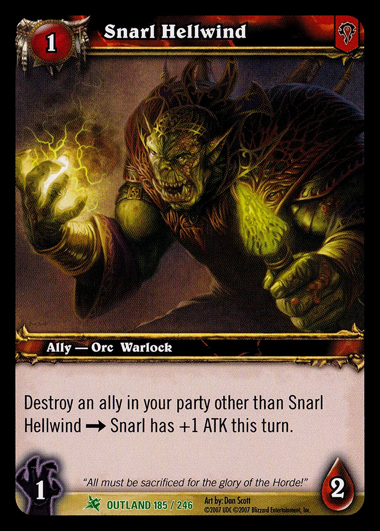 Card scan: Snarl Hellwind