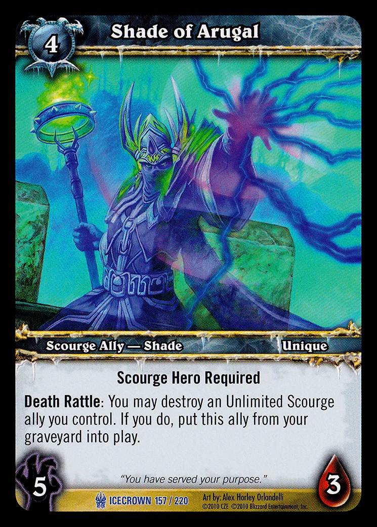 Card scan: Shade of Arugal