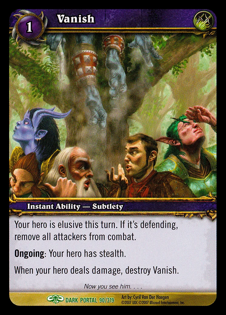 Card scan: Vanish