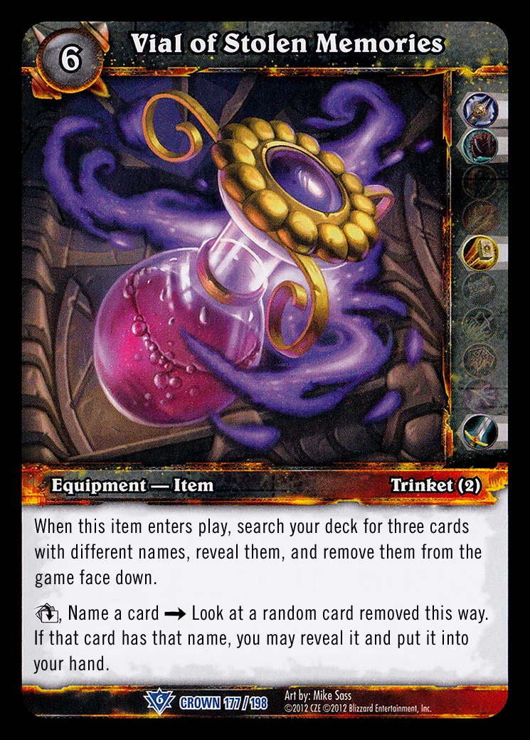 Card scan: Vial of Stolen Memories