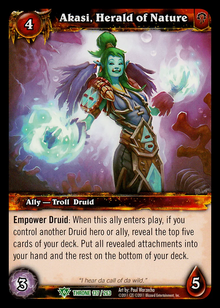 Card scan: Akasi, Herald of Nature