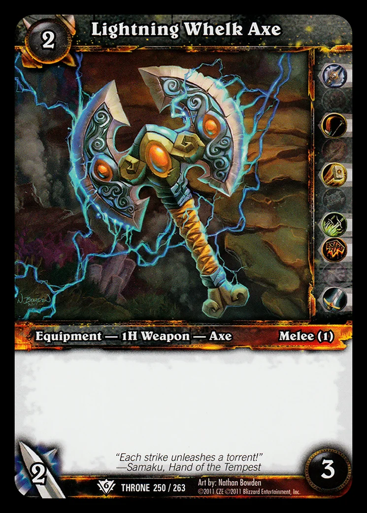 Card scan: Lightning Whelk Axe