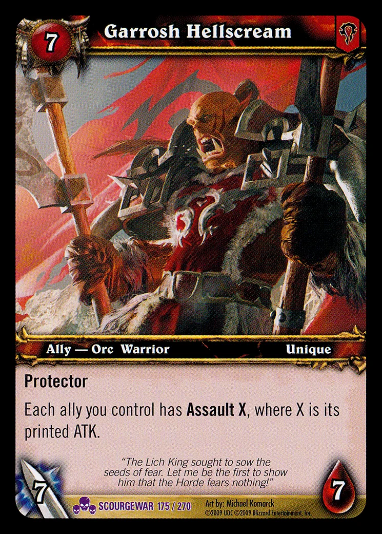 Card scan: Garrosh Hellscream