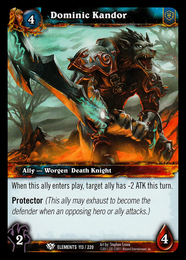 Card scan: Dominic Kandor