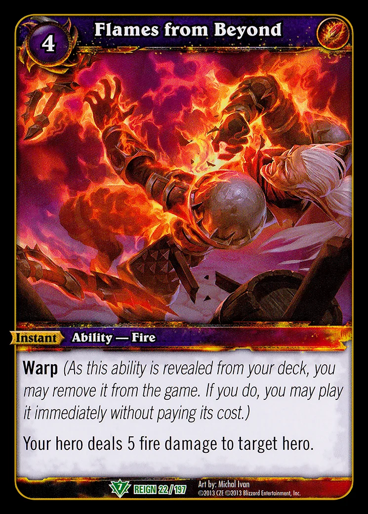 Card scan: Flames from Beyond
