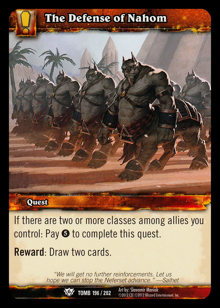Card scan: The Defense of Nahom
