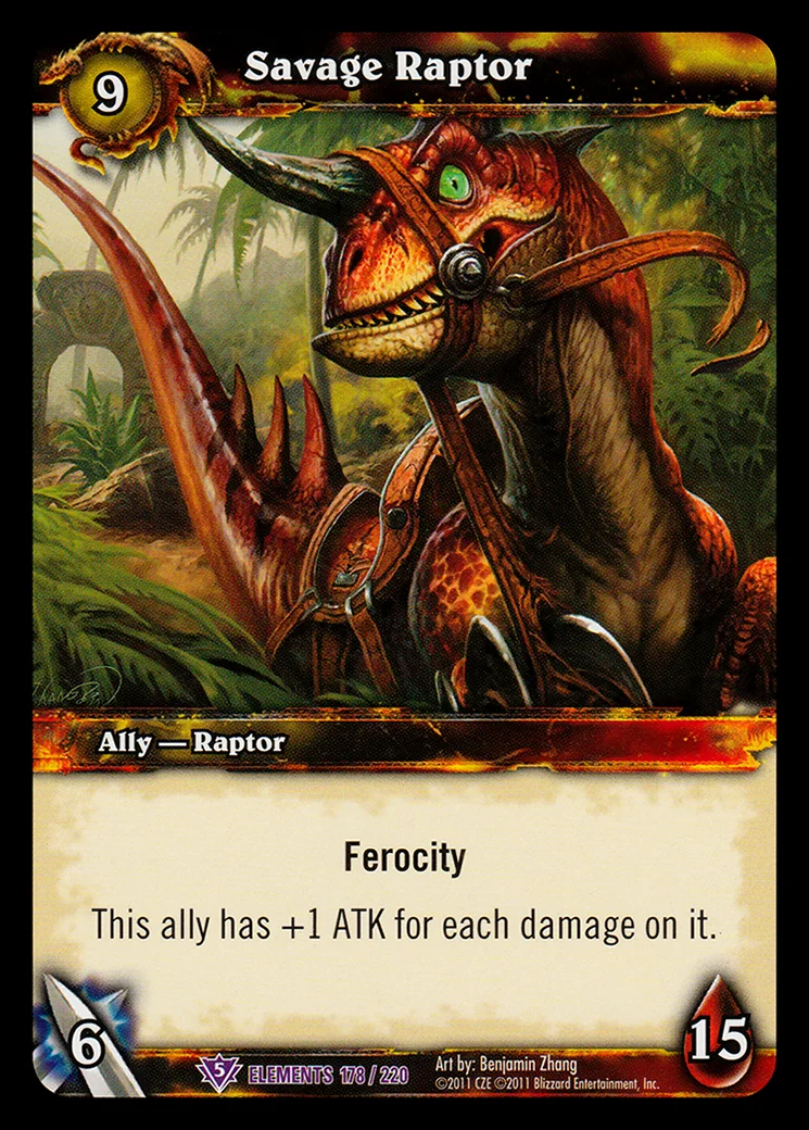 Card scan: Savage Raptor