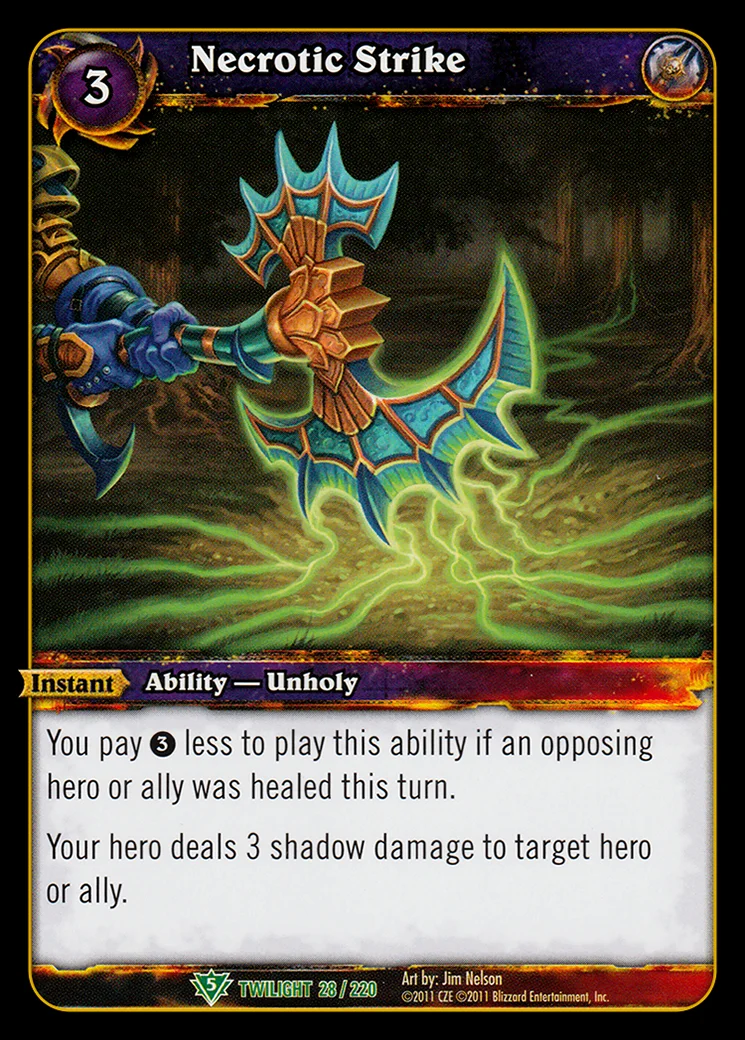 Card scan: Necrotic Strike