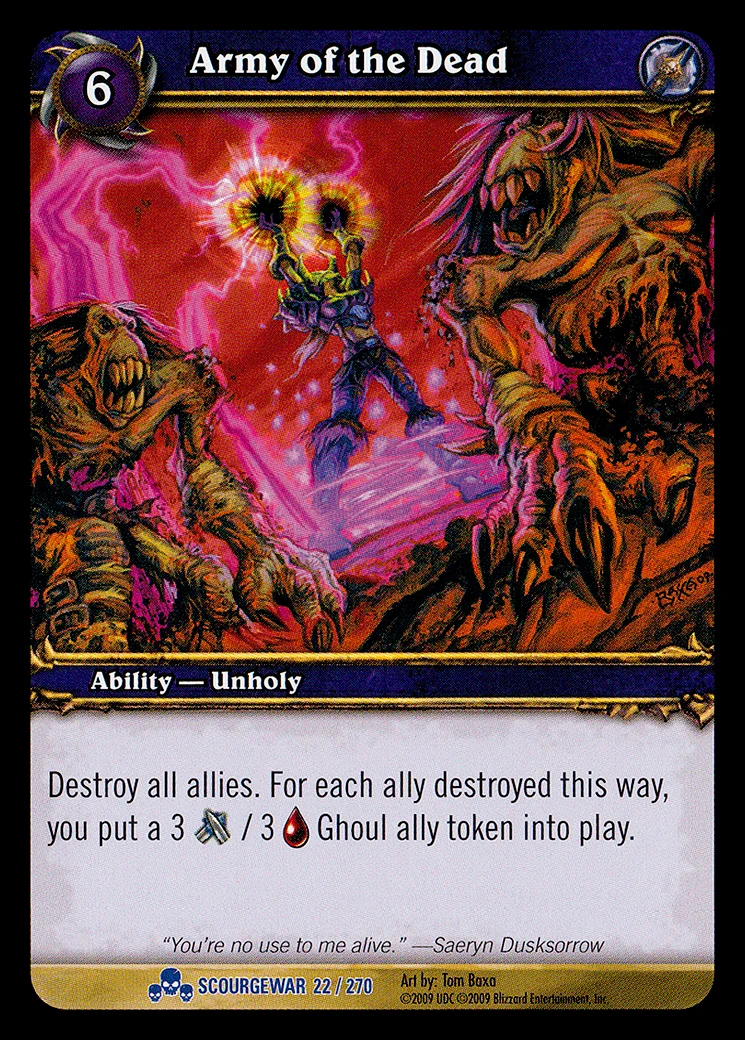 Card scan: Army of the Dead