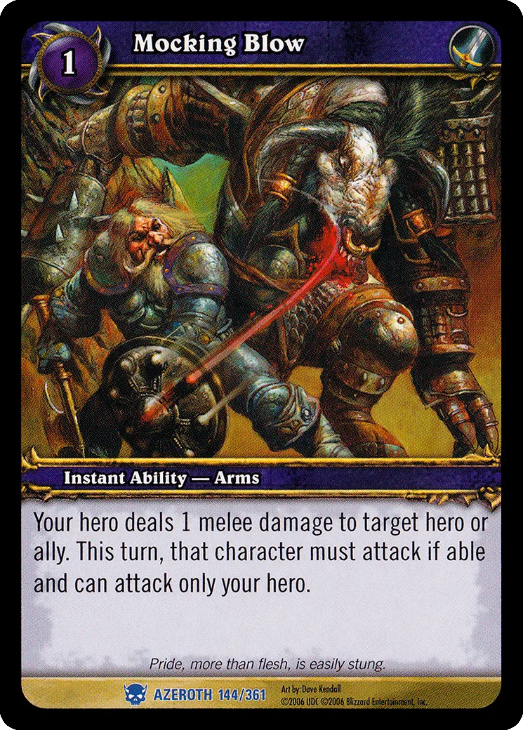 Card scan: Mocking Blow