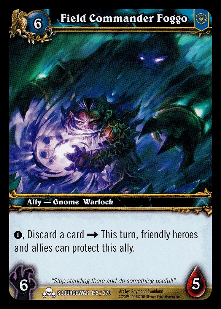 Card scan: Field Commander Foggo