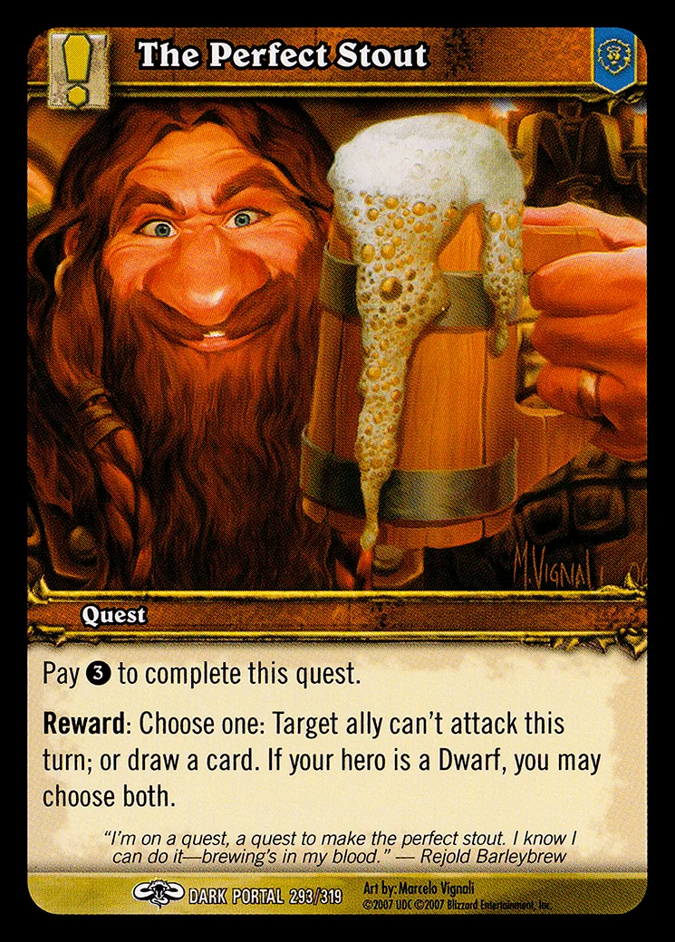 Card scan: The Perfect Stout