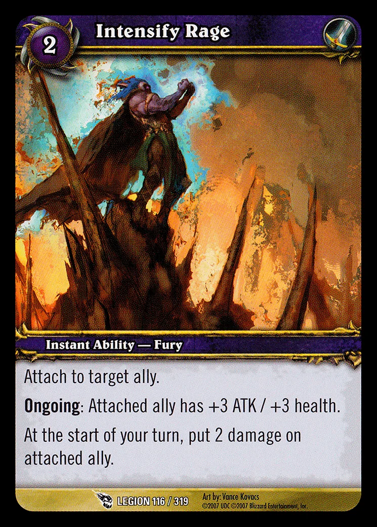 Card scan: Intensify Rage