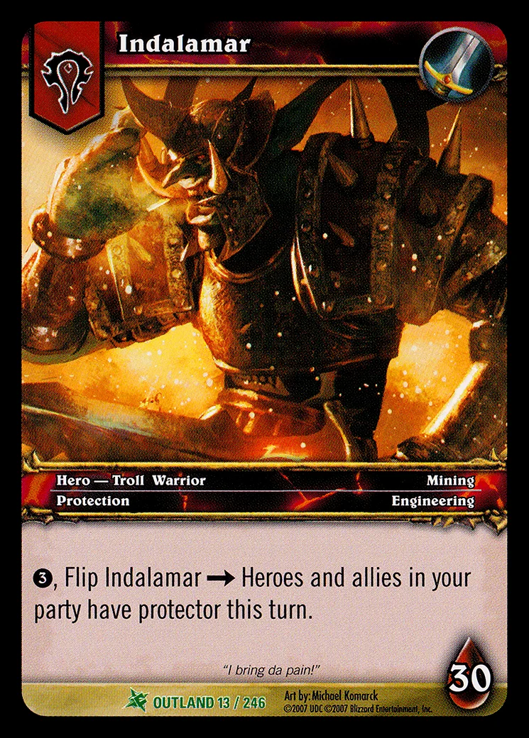Card scan: Indalamar