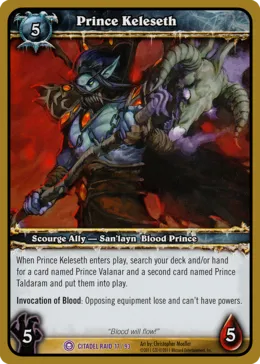Card scan: Prince Keleseth
