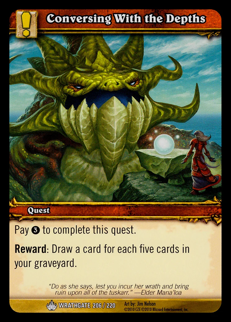 Card scan: Conversing With the Depths