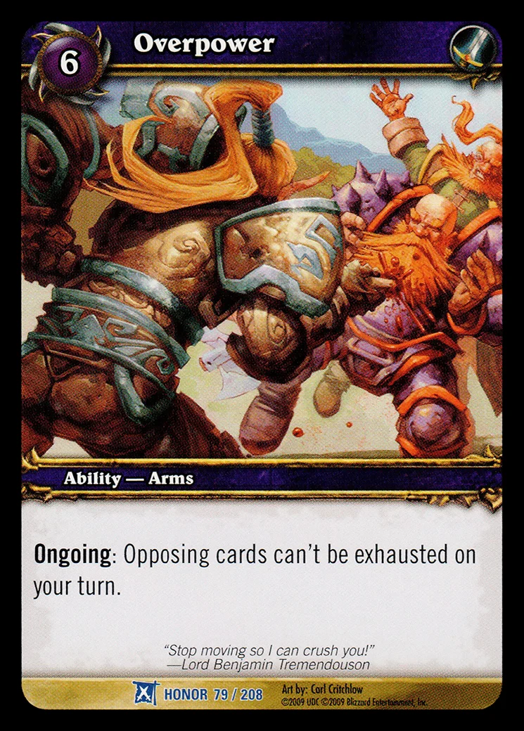 Card scan: Overpower