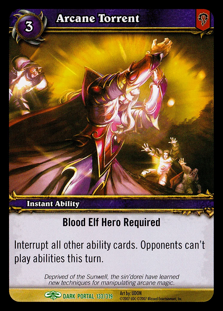 Card scan: Arcane Torrent