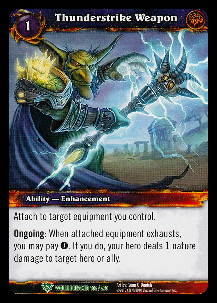Card scan: Thunderstrike Weapon